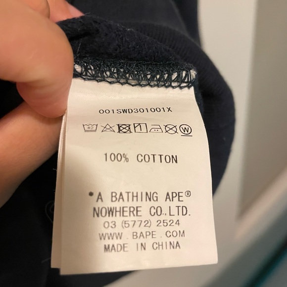 Bape Navy crew sweater - Picture 2 of 3